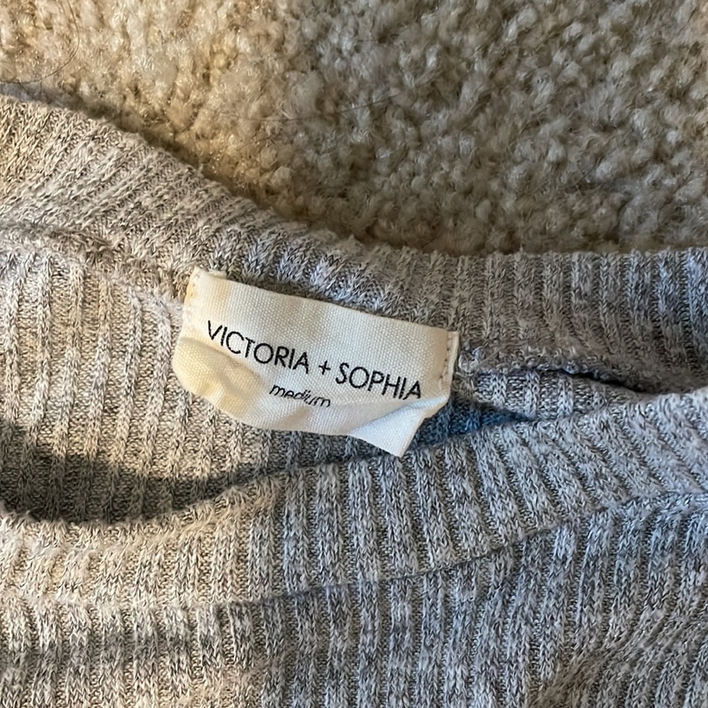 Gray Knit Ribbed Set - Picture 5 of 5